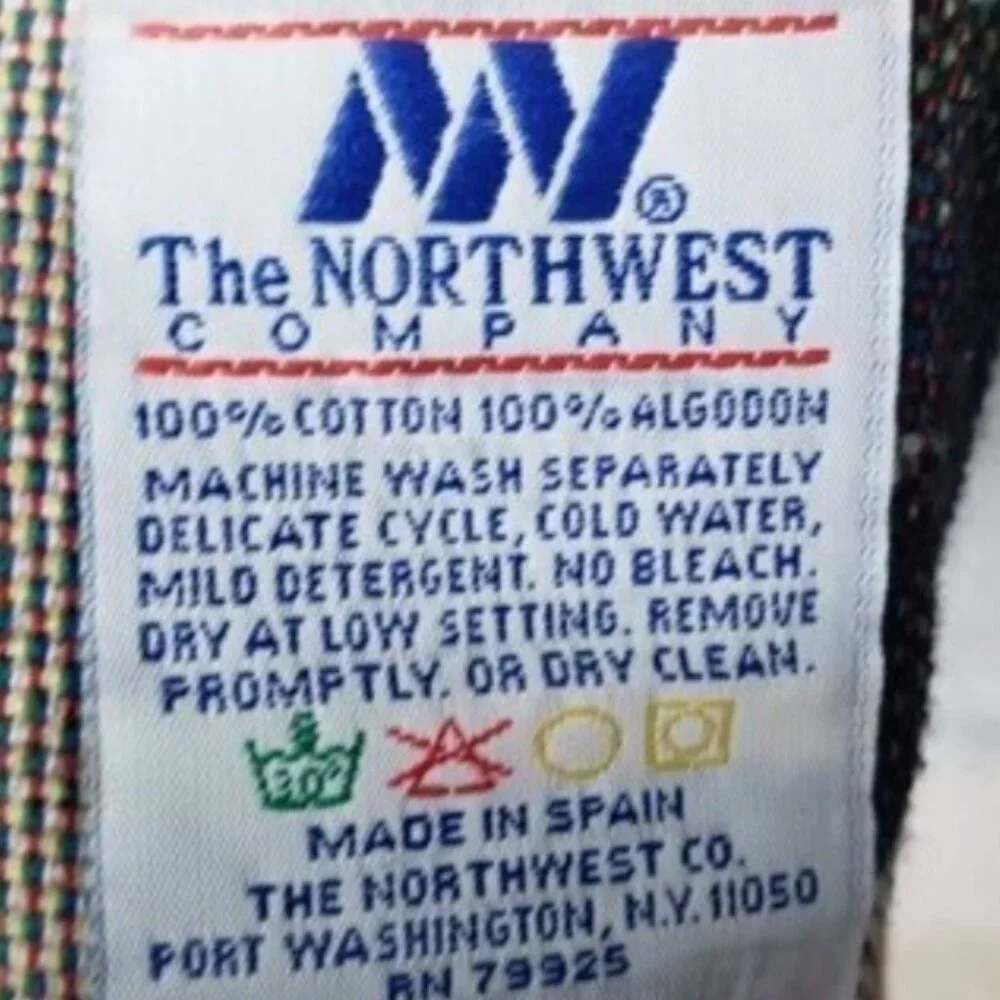 Vintage Northwest Company Ivorydale Blanket P&G Train Station Christmas Holiday